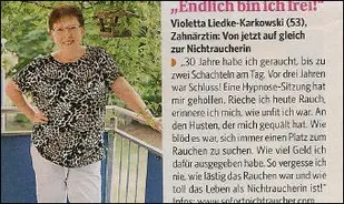 Raucherentwöhnung durch Hypnose